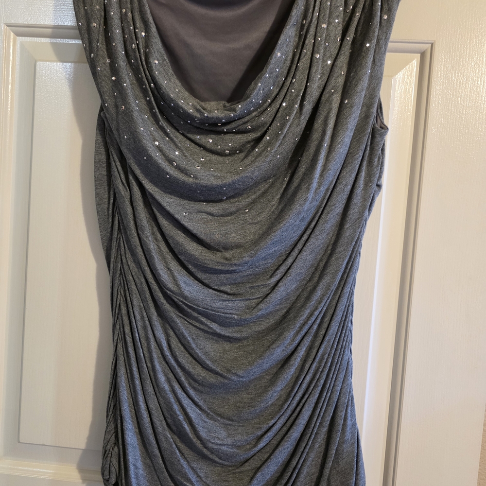 Express Charcoal Sleeveless Top